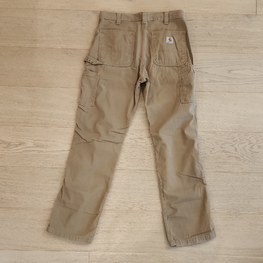 Carhartt Tan Work Pants Classic Durable Design